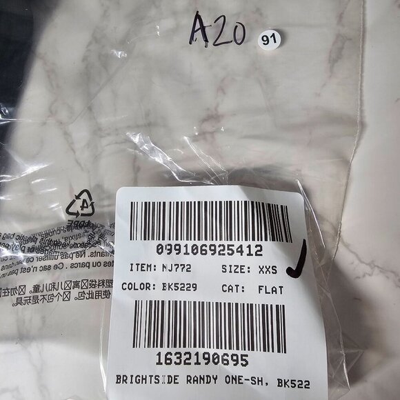 Madewell Brightside Rib One-Shoulder Tank Top Slim Fit True Black Women Size XXS - Picture 5 of 15